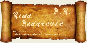 Mina Medarević vizit kartica